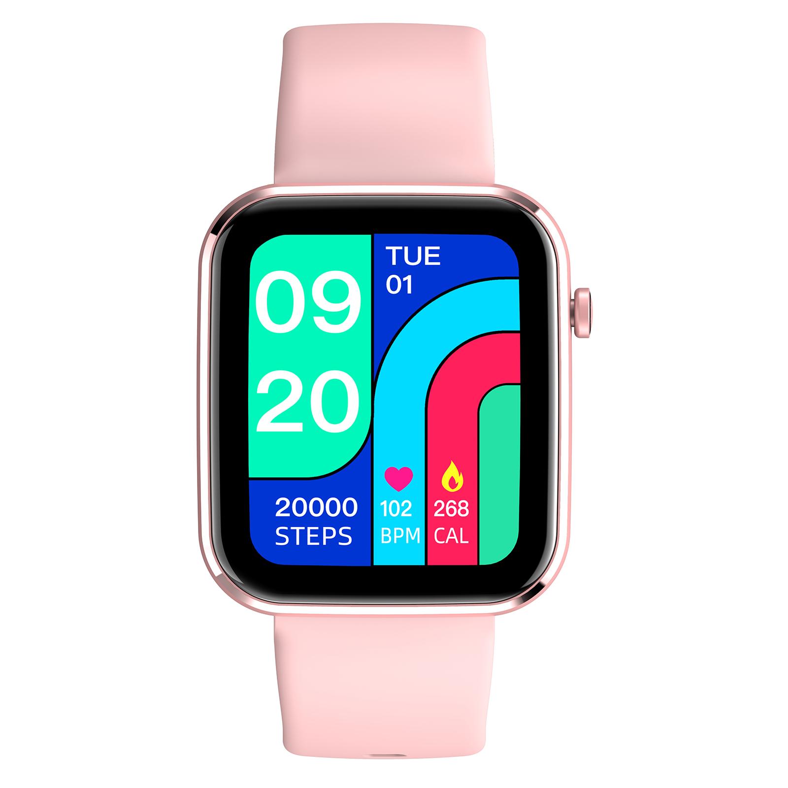 Touch Smart Watch Bluetooth Sleep Tracking Digital Smartwatch for Men Women Pink