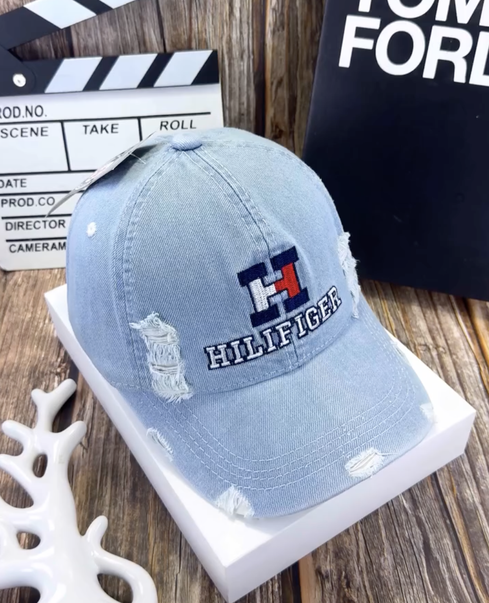 Nón kết, mũ lưỡi trai TH phối vải jeans form đẹp thời trang đường phố