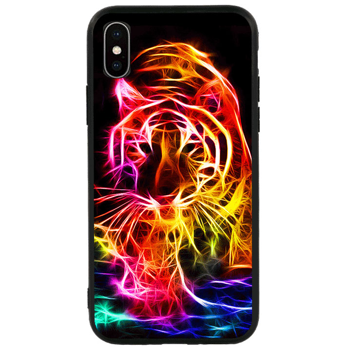 Ốp lưng viền TPU cao cấp dành cho iPhone X - Tiger 03