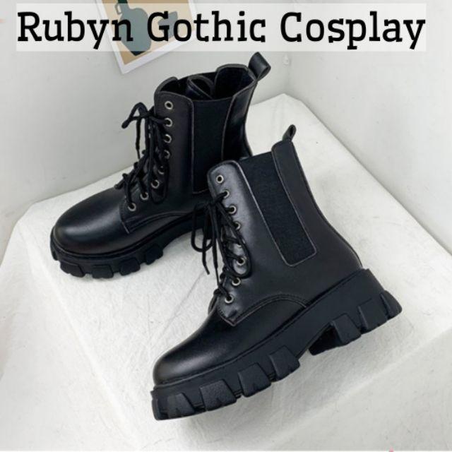 Giày boot cổ cao chiến binh phong cách cosplay ( Size 35 - 40 ) S16