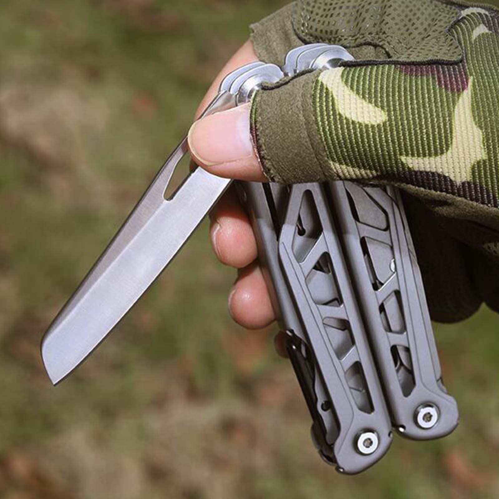 Multitool Pliers Multifunction Tool Pliers Durable Foldable Combination Folding Pliers Multi Tool for Climbing Yard Hiking Backpacking