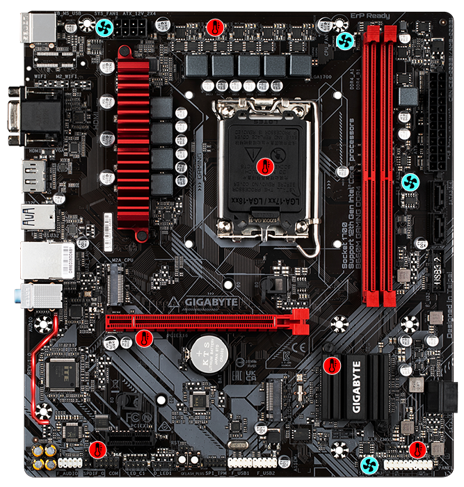 Bo Mạch Chủ Main Gigabyte GA-B660M GAMING DDR4 Socket LGA 1700 - Hàng Chính Hãng