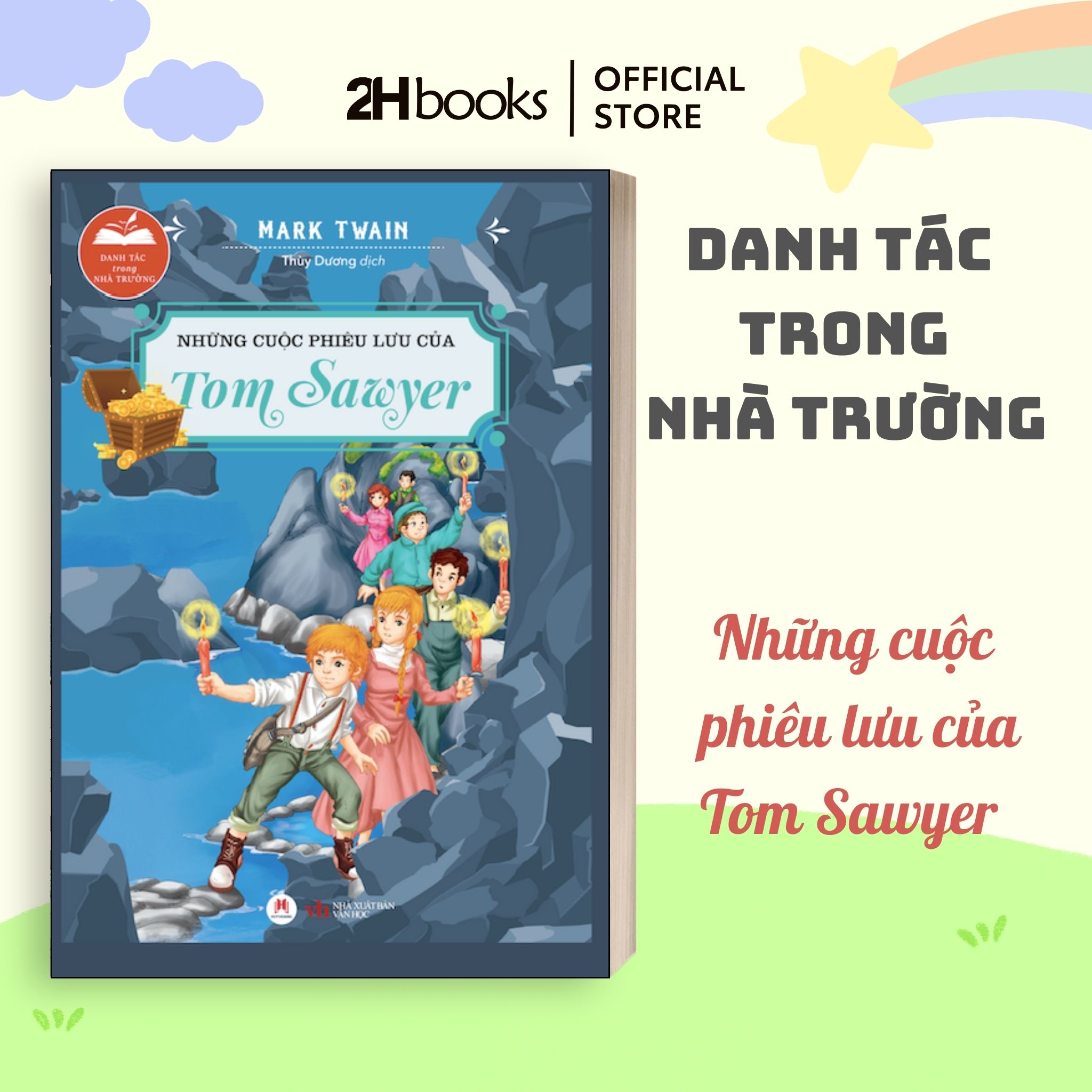 Sách Thiếu Nhi Danh tác trong nhà trường, trọn bộ 16 chủ đề, phiêu lưu, khám phá thê giới, 2HBooks