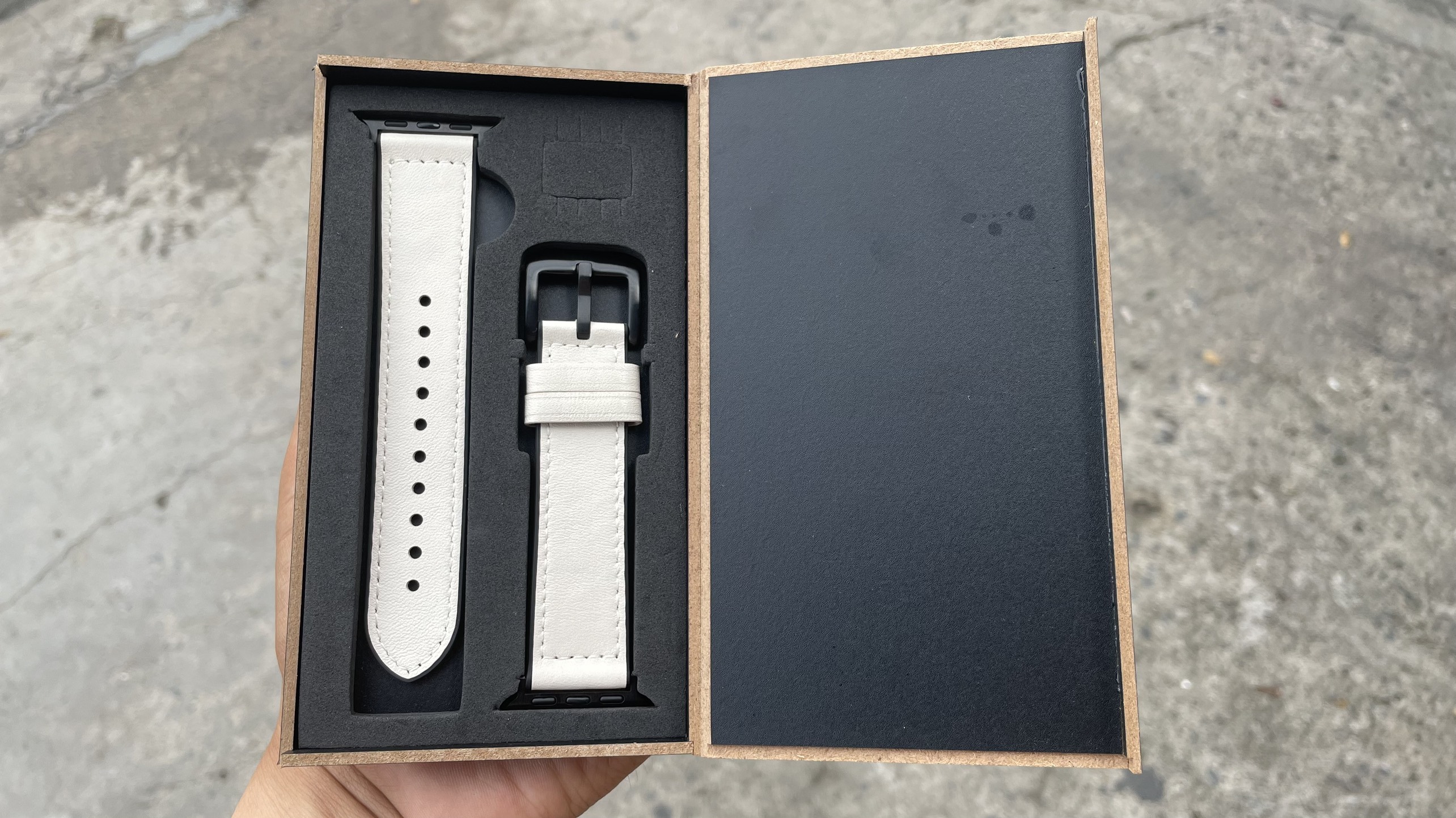Dây da sáp dầu Vintage cao cấp dành cho Apple watch 40mm/44mm/38mm/42mm kèm hộp gỗ cho Apple watch Series 7 6 SE 5 4 3 2 41mm 45mm
