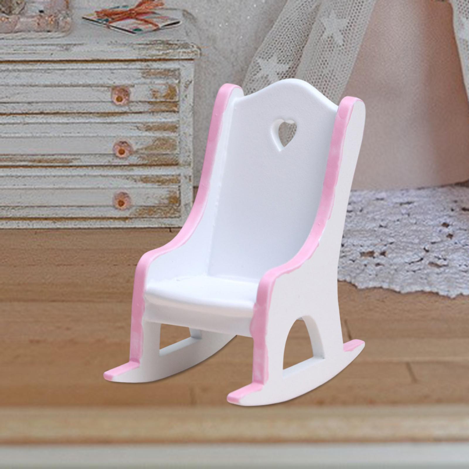 DIY Miniature Dollhouse Dollhouse Model Chairs Delicate for Accessories