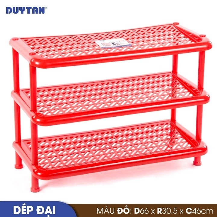 Kệ dép đại nhựa Duy Tân 3 tầng - 31744 - Giao màu ngẫu nhiên - Hàng chính hãng