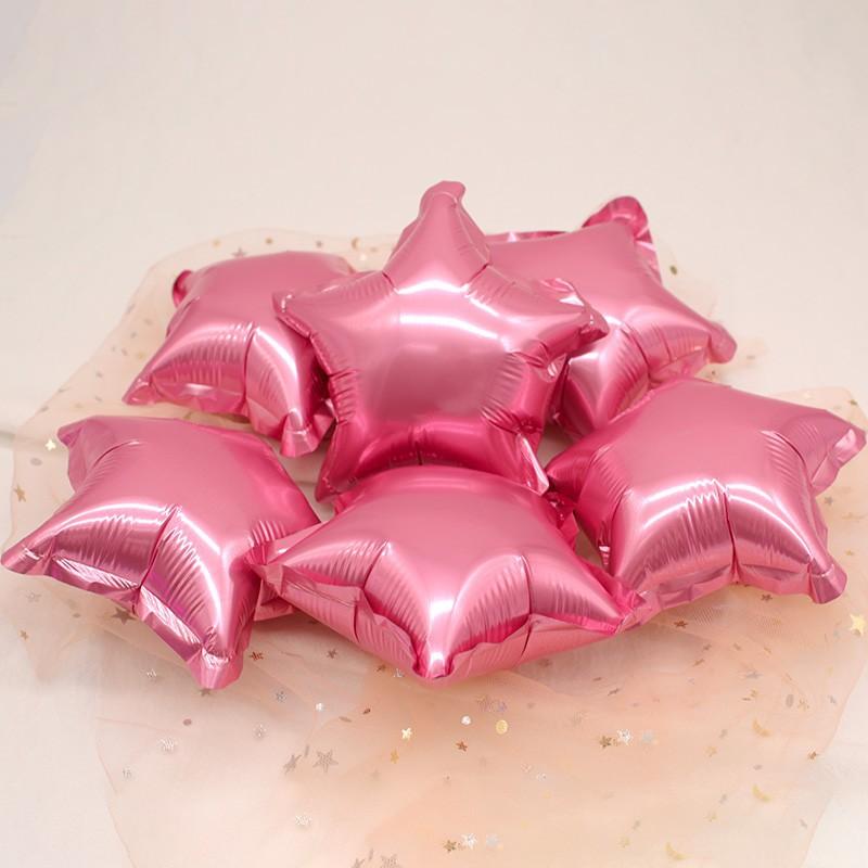 Bóng sao 5 cánh size 5 inch, bóng nhôm sao 5 cánh các màu giá rẻ