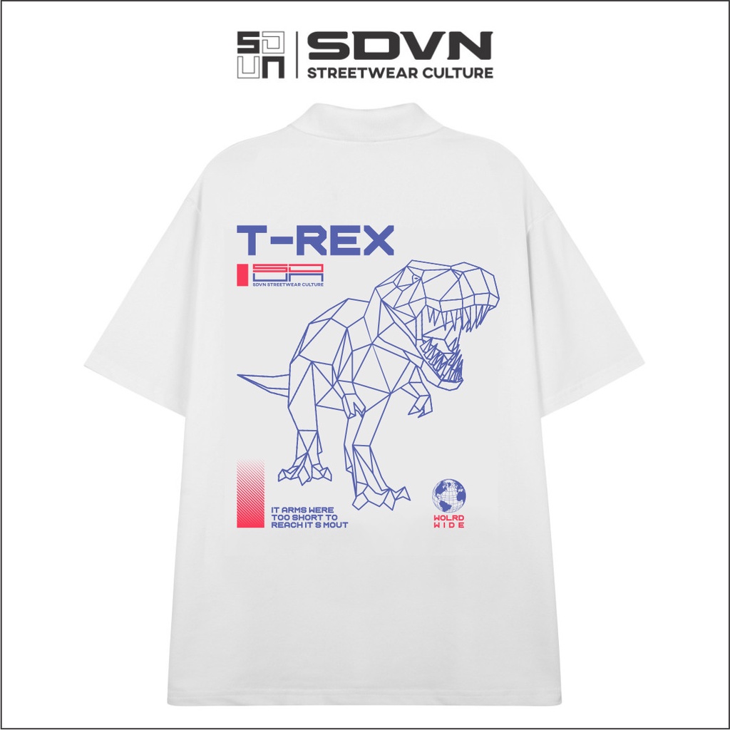 Áo Thun POLO Unisex Form Rộng - Brand Chính Hãng SDVN - T-REX