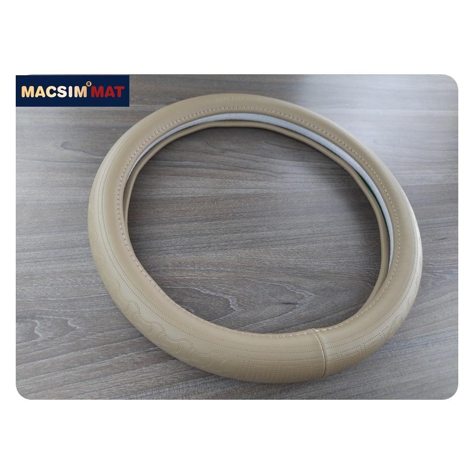 Bọc vô lăng cao cấp Macsim mã L620 mới chất liệu da thật - Khâu tay 100% size M phù hợp các loại xe