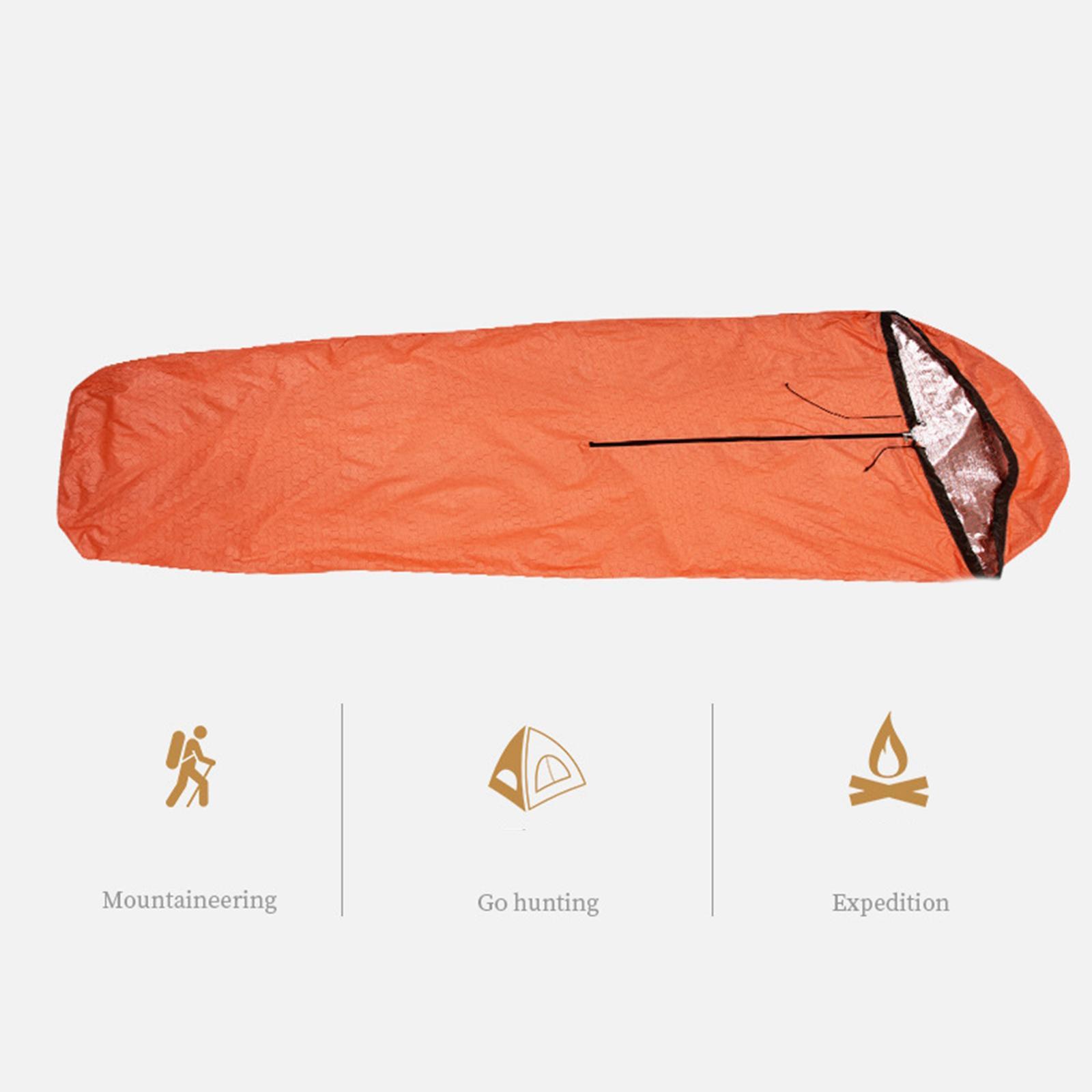 Emergency Sleeping Bag, Breathable Nylon Cloth Bag for Outdoor Camping