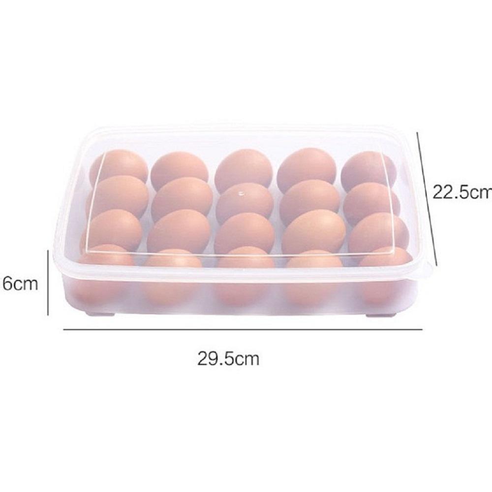Hộp đựng trứng 24 quả tiện dụng Khay trứng 1 tầng nhựa  cao cấp - Hàng Chất Lượng