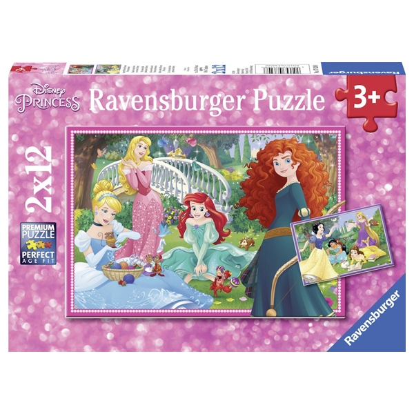 Bộ Xếp Hình Ravensburger Puzzle Chủ Đề Công Chúa Disney RV076208 (2 Bộ 12 Mảnh Ghép)