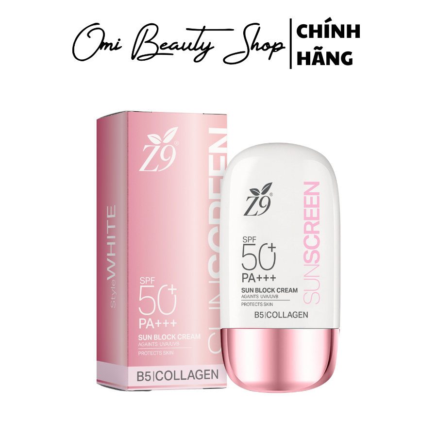 Kem chống nắng dưỡng da Z9 giúp da chống tia UV 60g Z63