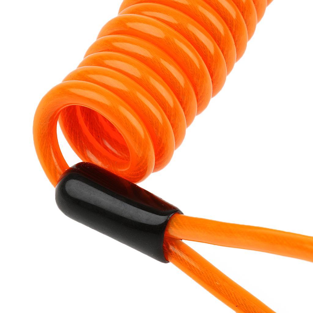 3X  Lanyard Wire Spring Cord Luggage Lock Safety Cable Loops .5m