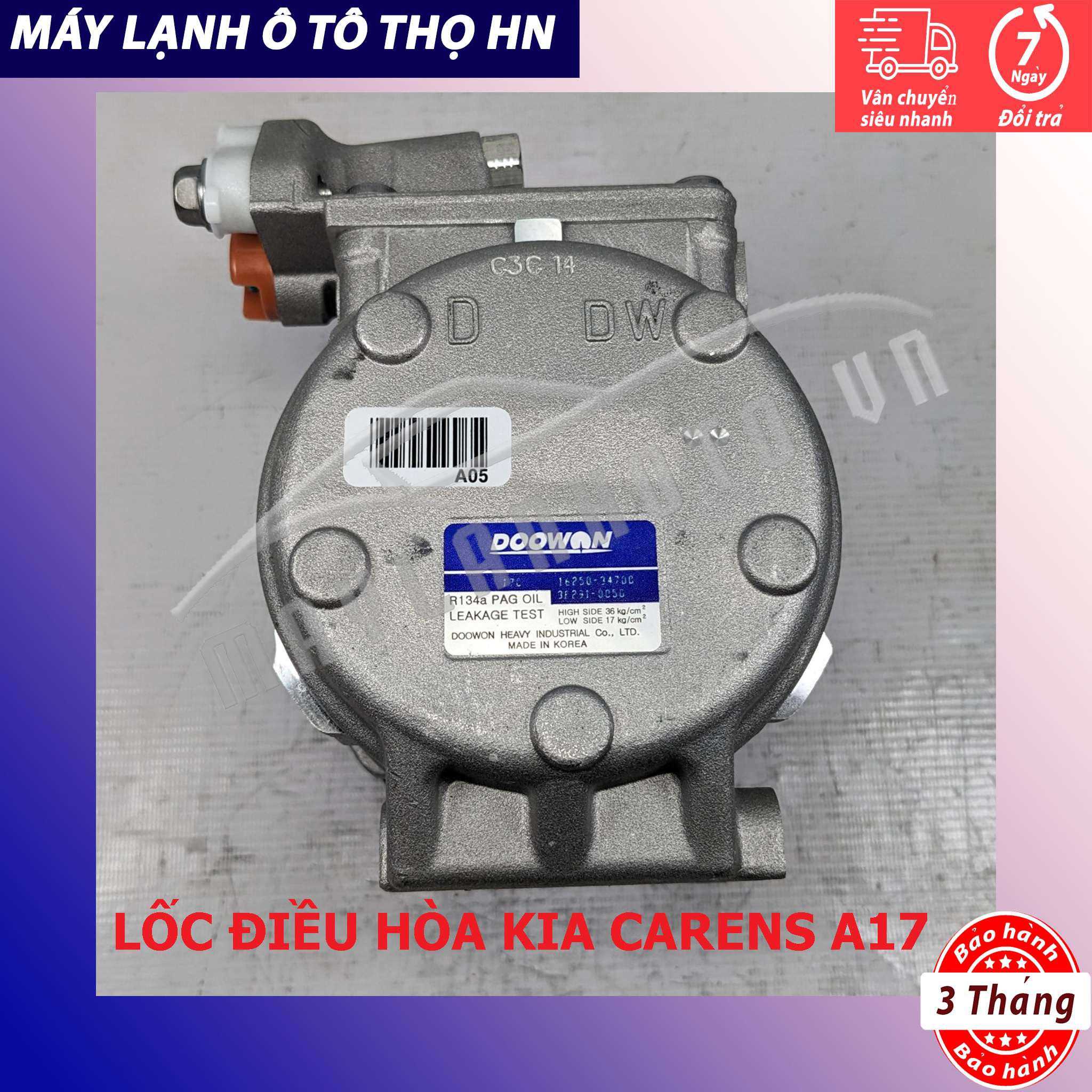 Lốc điều hòa Kia Carens thân 17 2006 2007 2008 2009 2010 2011 2012 Hàn Quốc 06 07 08 10 11 12 97701-1D100