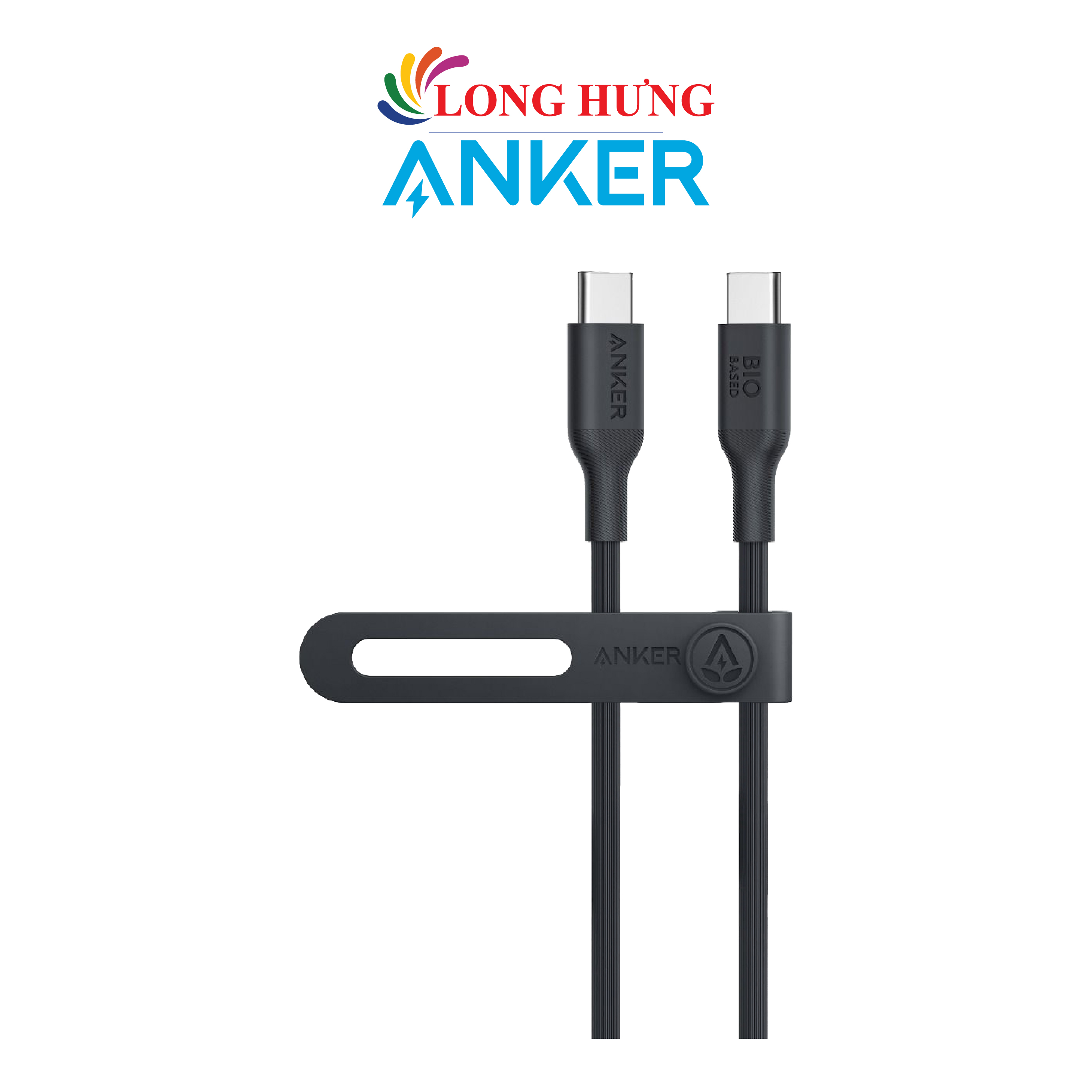 Cáp USB Type-C to Type-C Anker 544 TPE Bio-Based Cable 140W 0.9m A80F1/1.8m A80F2 - Hàng chính hãng