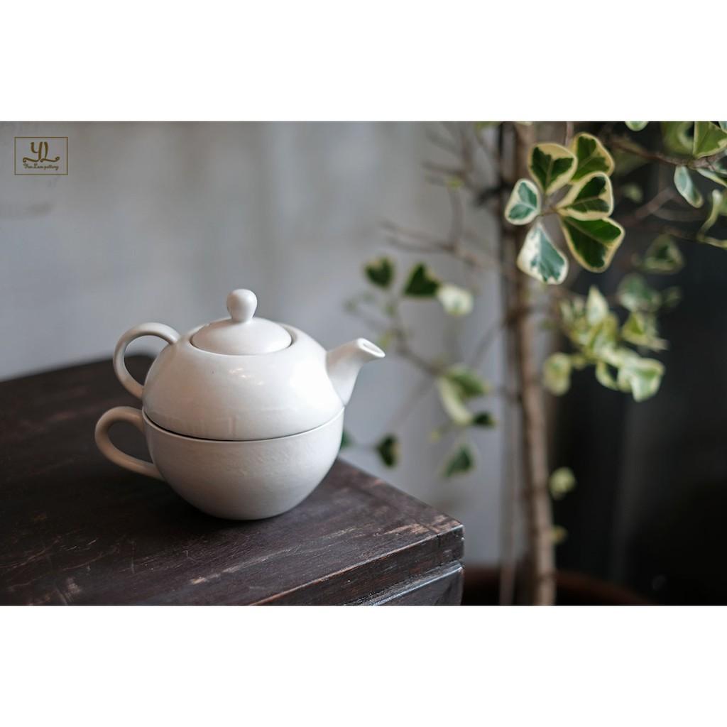 Bộ Trà "Độc Ẩm" Gốm Sứ