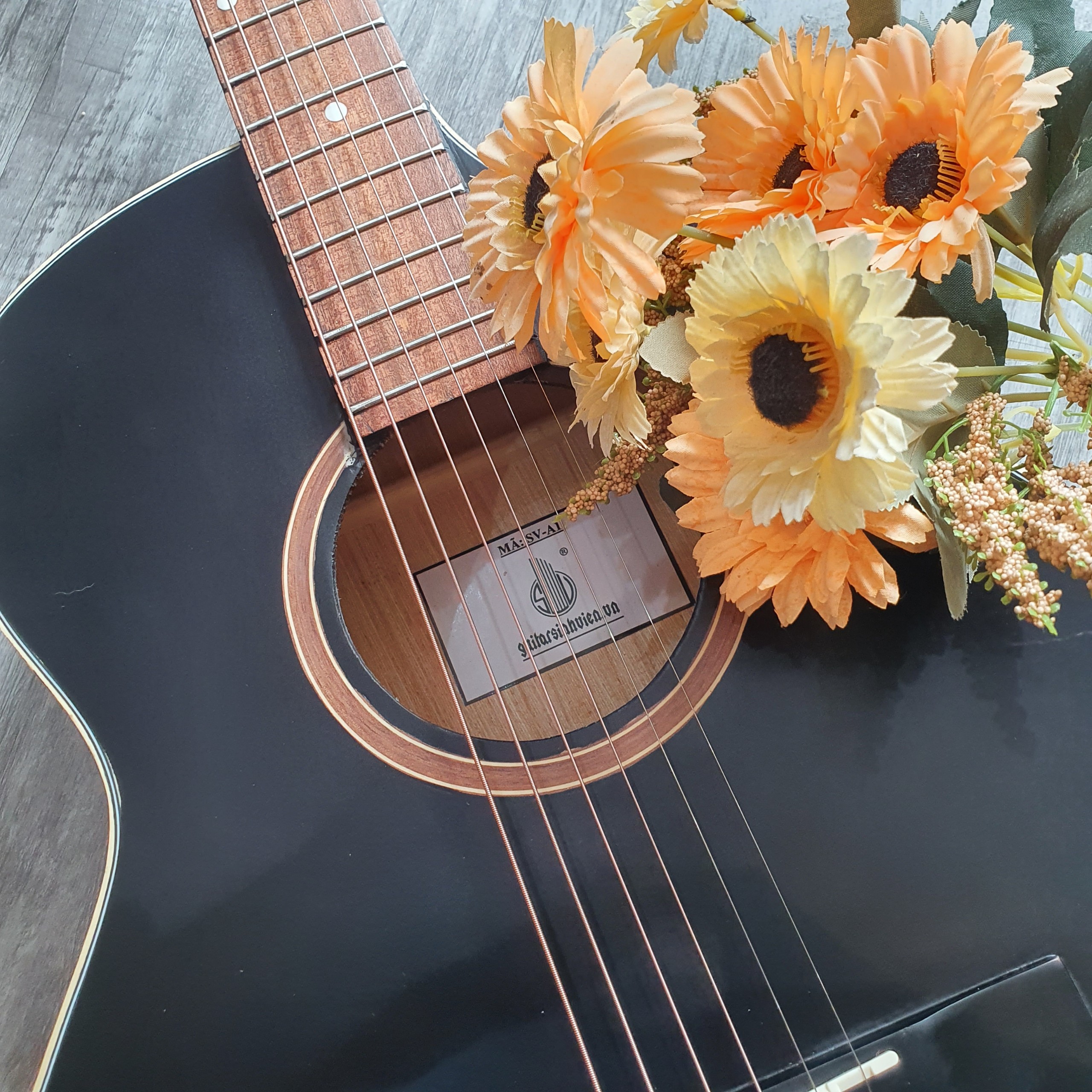 Đàn guitar aoustic SV1 - đàn tập chơi giá rẻ -  tặng 6 phụ kiện được sinh viên ưa chuộng