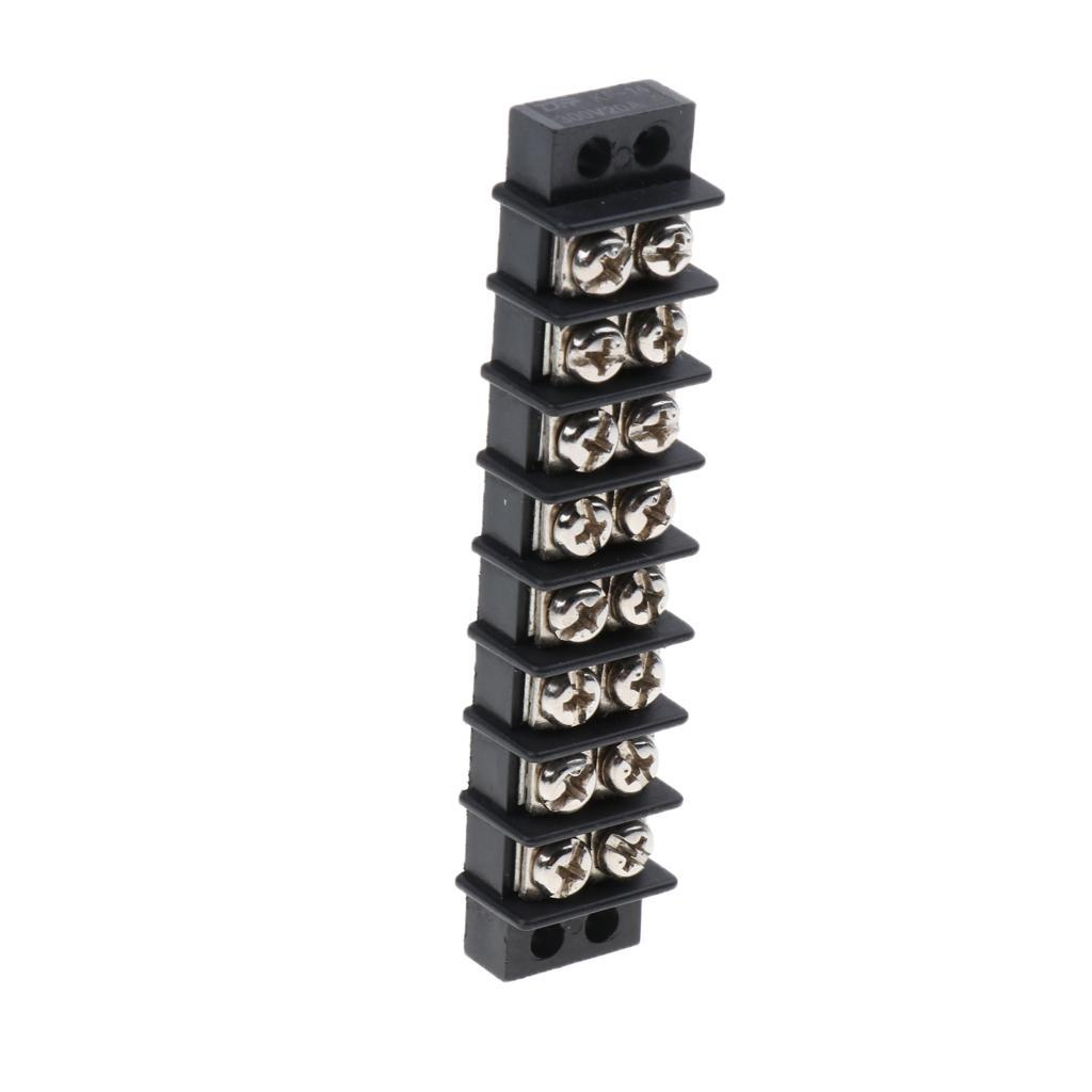 4xMarine Boat RV 12V 30A 8 Ways Screw Terminal Block Bus Bar