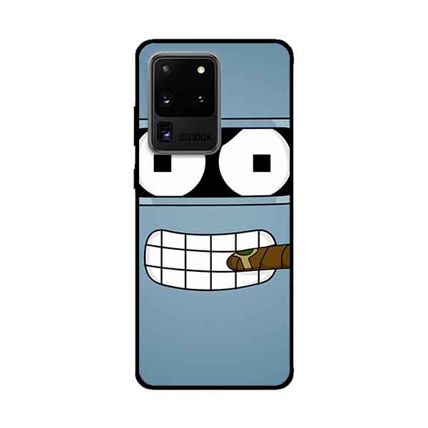 Ốp Lưng Dành Cho Samsung Galaxy S20 Ultra mẫu Robot Hút Thuốc - Hàng Chính Hãng