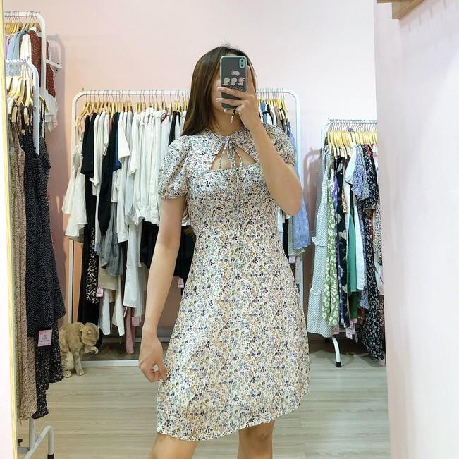 ĐẦM HOA CHỮ A PHONG CÁCH HÀN QUỐC - MÈO IN DA HOUSE - NĂNG ĐỘNG