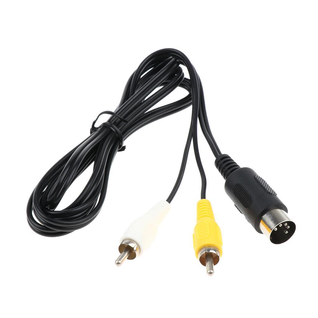 1.8m AV RCA Composite Audio Video Cable TV Lead for  Console