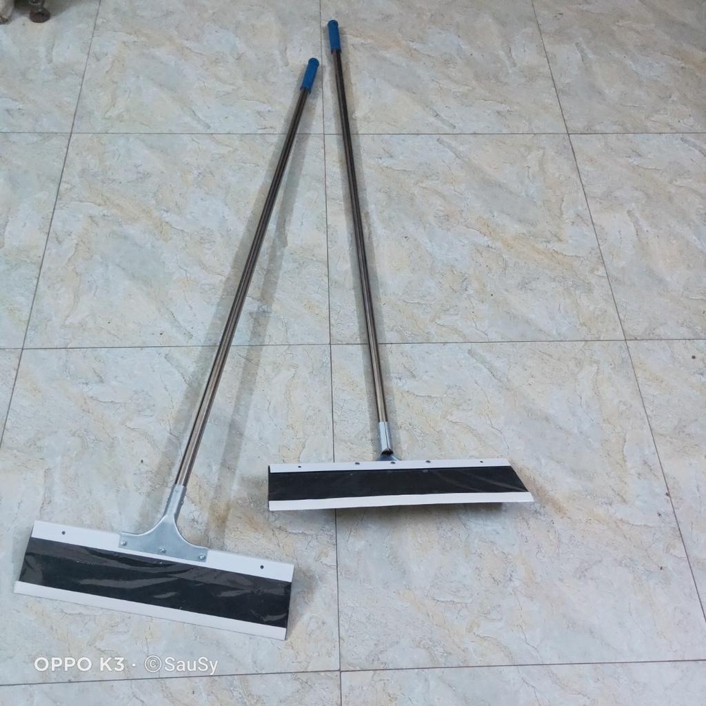 Cây chổi Cào, Gạt nước sàn nhà - lau kính Bản to cán Inox thẳng - dài 140cm