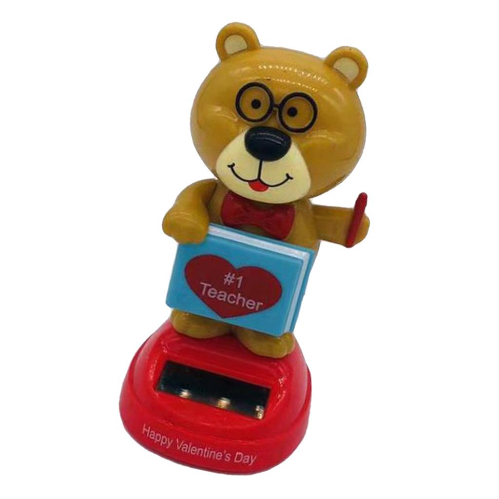 Solar Powered Toy Figure Model Dancing Toy Home Car Decor Xmas New Year Gift
