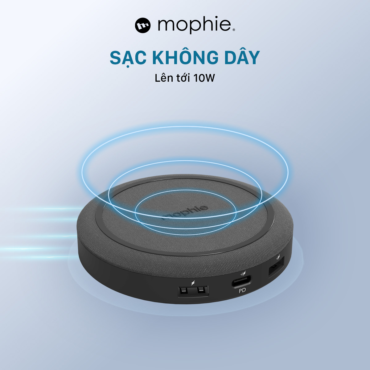 Bộ Hub sạc không dây đa năng Mophie - Hàng chính hãng