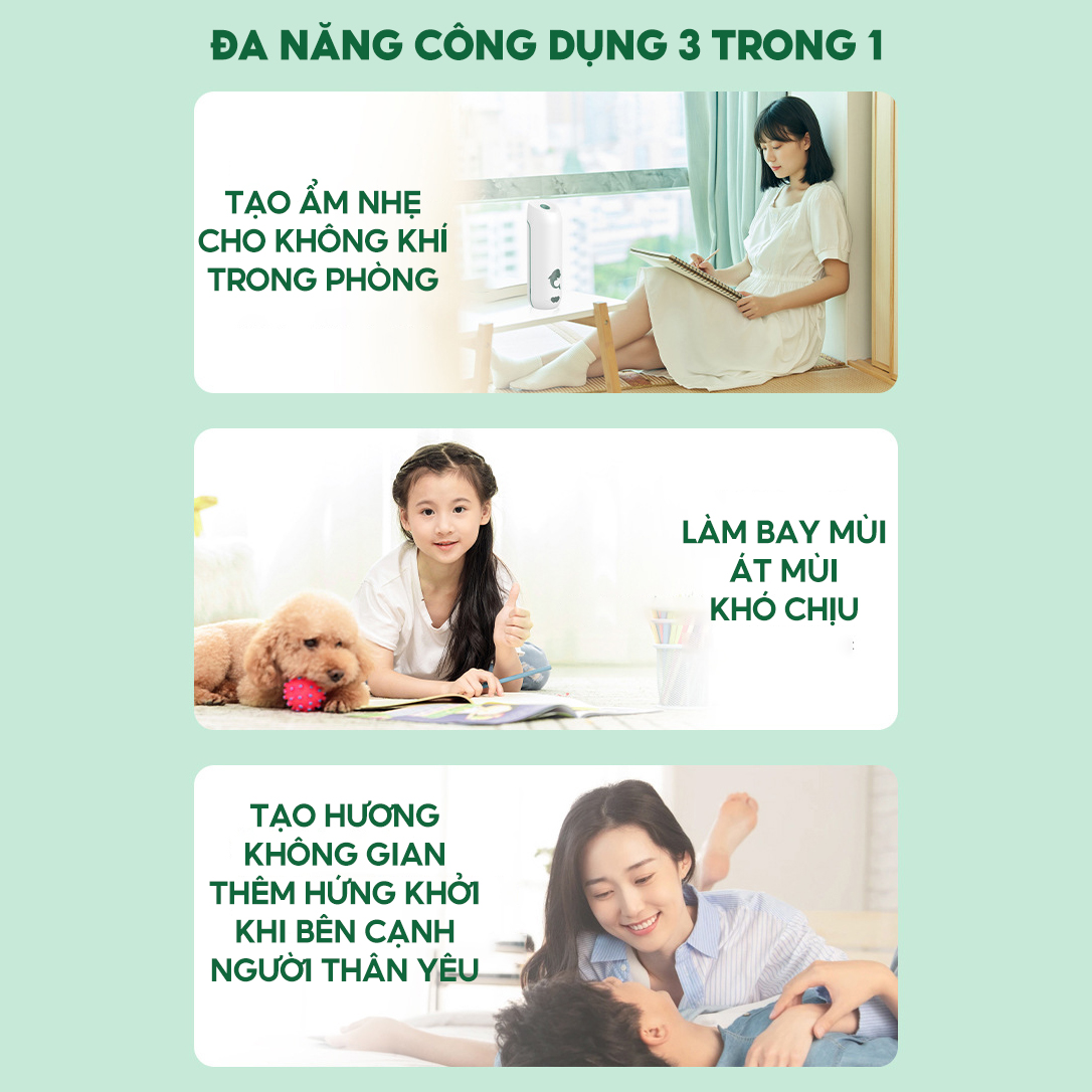 Máy Phun Xông Nước Hoa Khuyếch Tán Mùi Hương Phòng Ngủ Có Chức Năng Hẹn Giờ