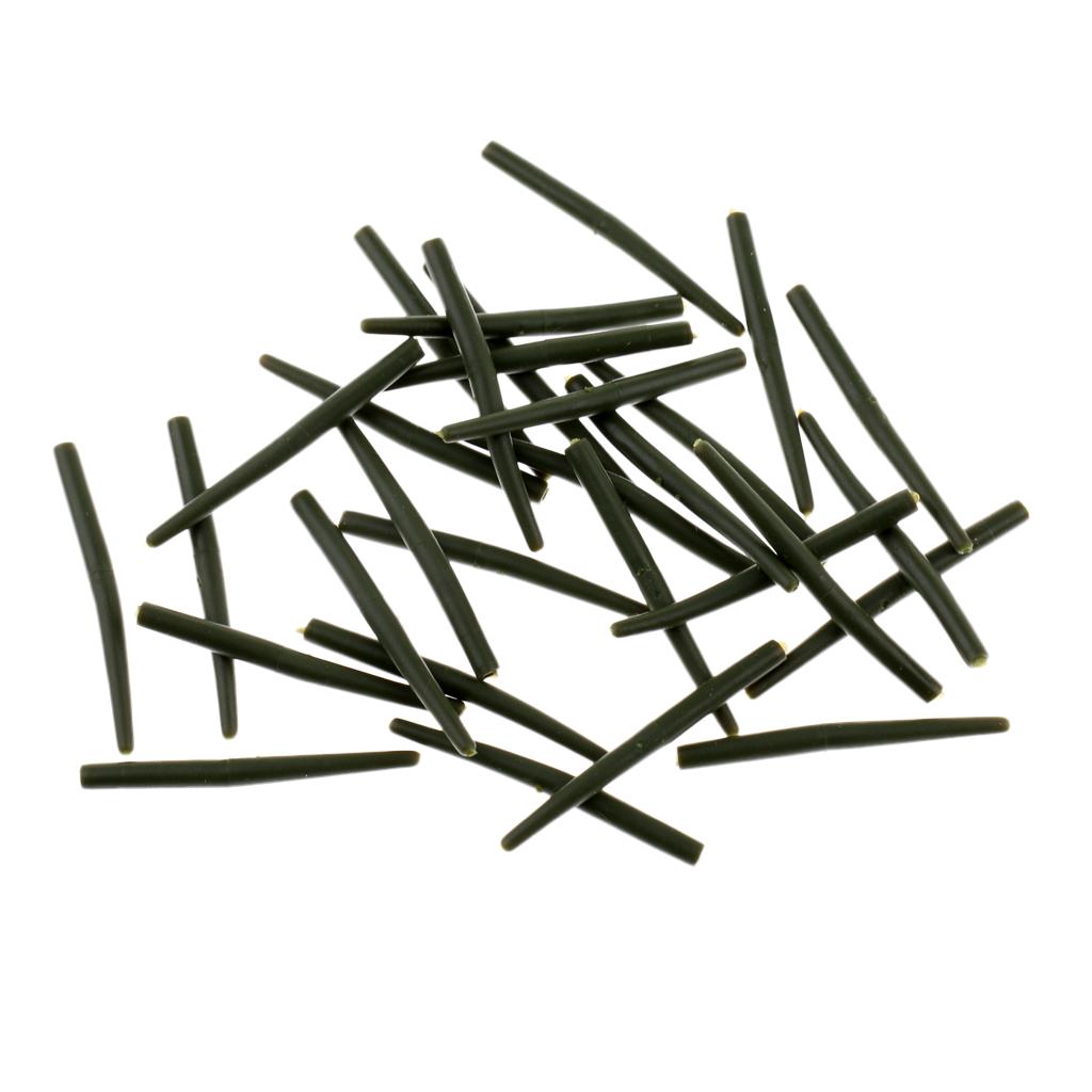 30Pcs Anti  Rig Sleeves - 36mm Rubber Carp Fishing Terminal Tackle