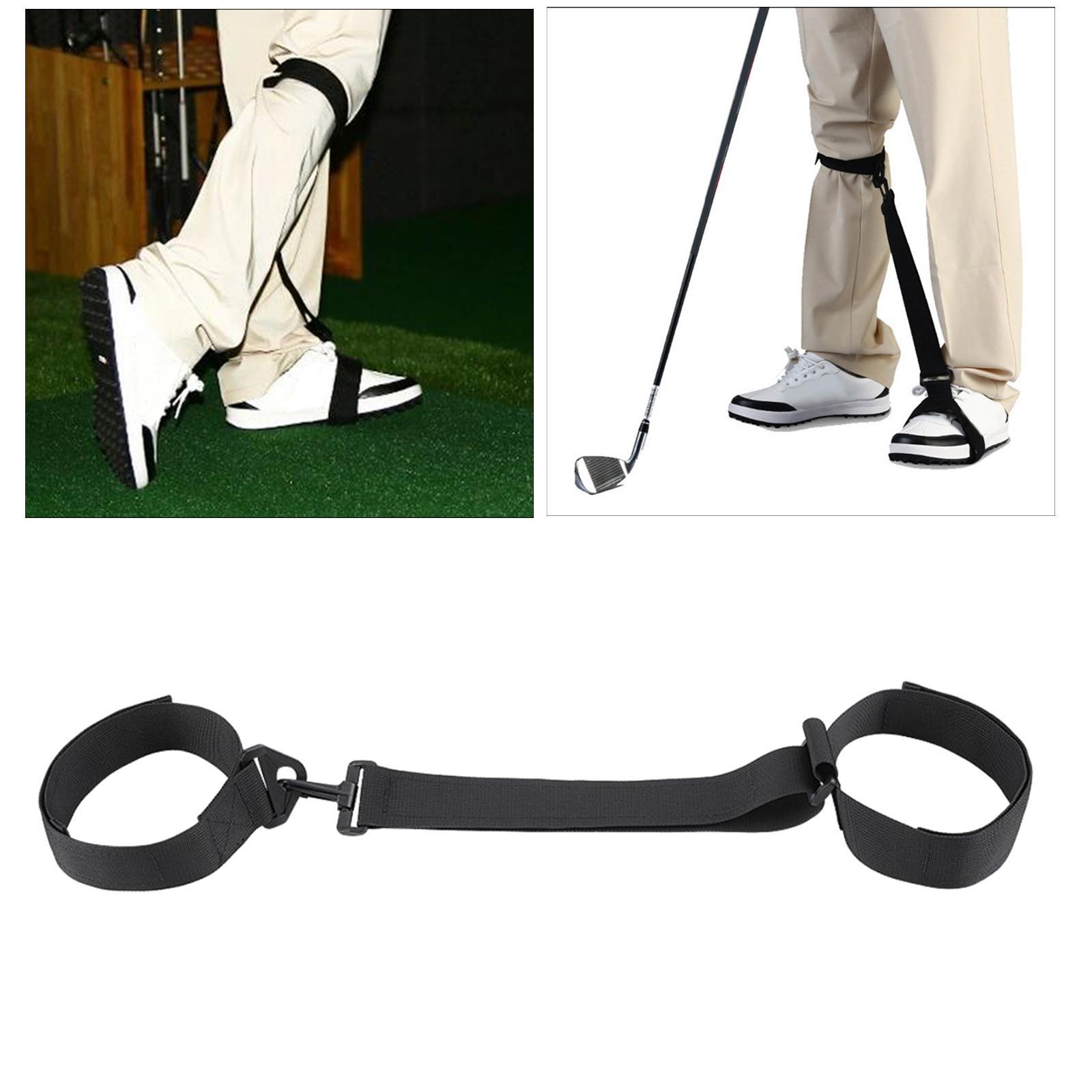 Golf Swing Trainer Golf Swing Training Aid Motion Posture Correction Leg Belt for Golf Beginner Swing Trainer Correcting Tools