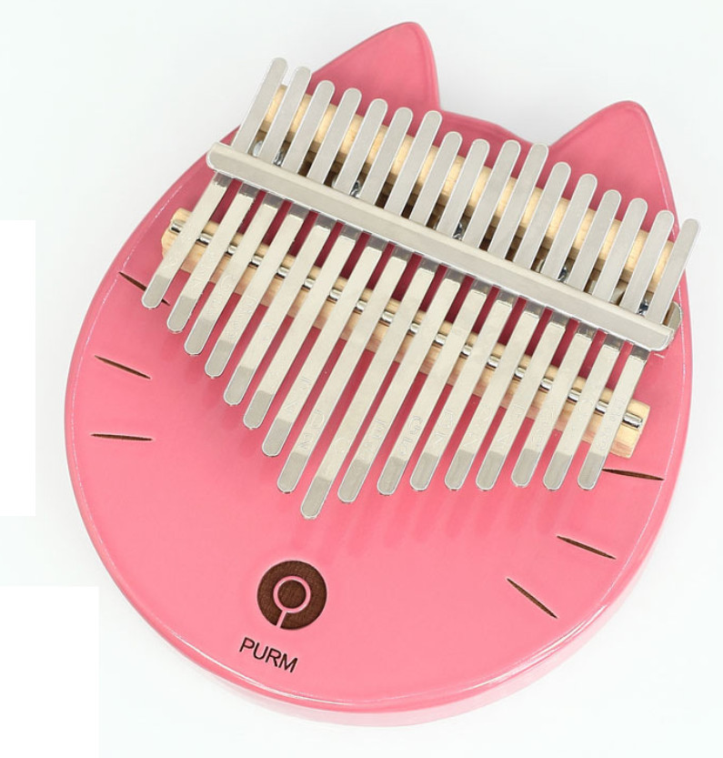 Đàn kalimba 17 phím NEKO-HỒNG PINK-M17 Tặng phụ kiện búa chỉnh âm, stick màu, stick nốt, khăn lau, túi chống sốc