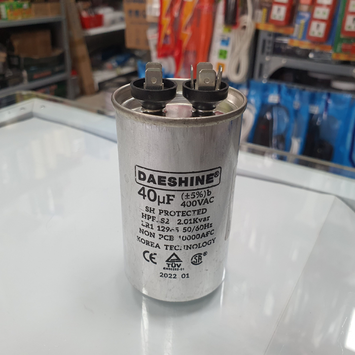 Tụ ngậm vỏ nhôm, kapa nhôm 15uF, 20uF, 30uF, 40uF, 50uF cho điều hòa, máy giặt, máy bơm