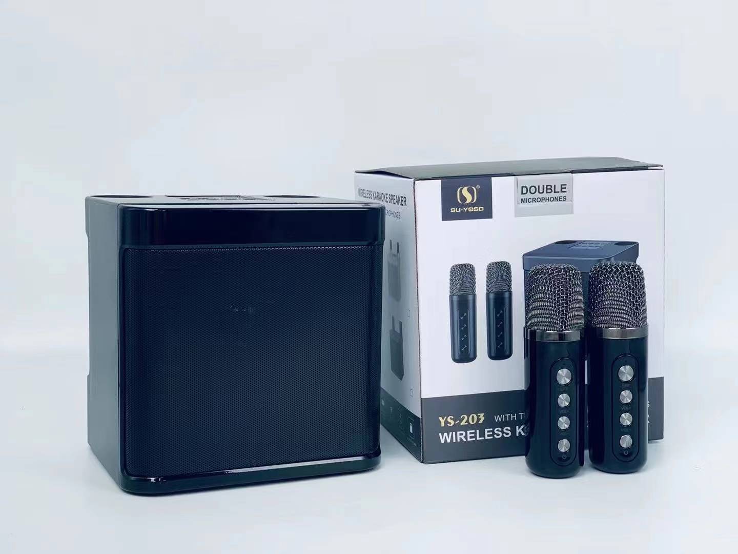 Loa Karaoke Bluetooth SU-YOSO YS-203 Kèm 2 Micro Không Dây ( Hàng Chính Hãng )