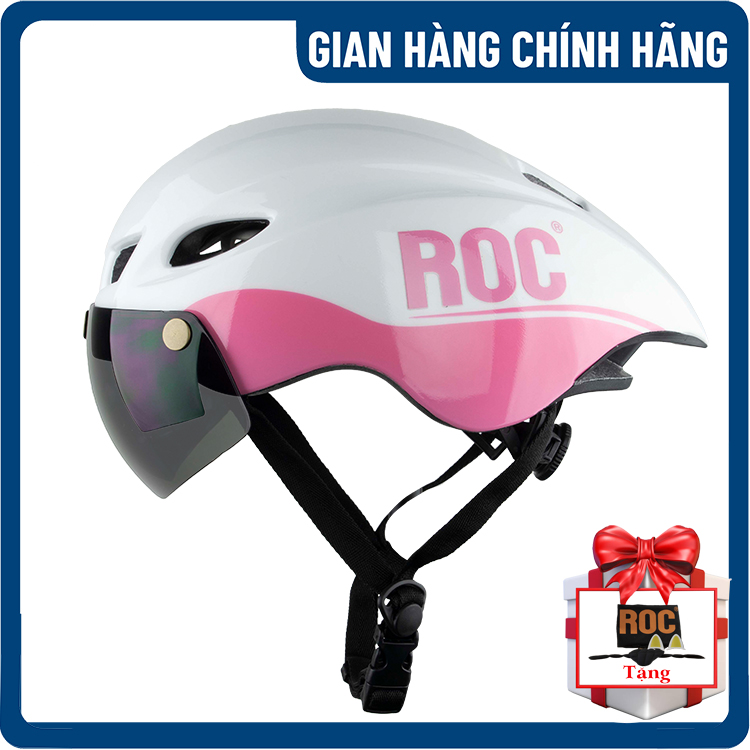 Nón bảo hiểm xe đạp thể thao ROC R16 - Kính hít - Đuôi nhọn - Siêu nhẹ - Hàng chính hãng - Bảo hành 12 tháng