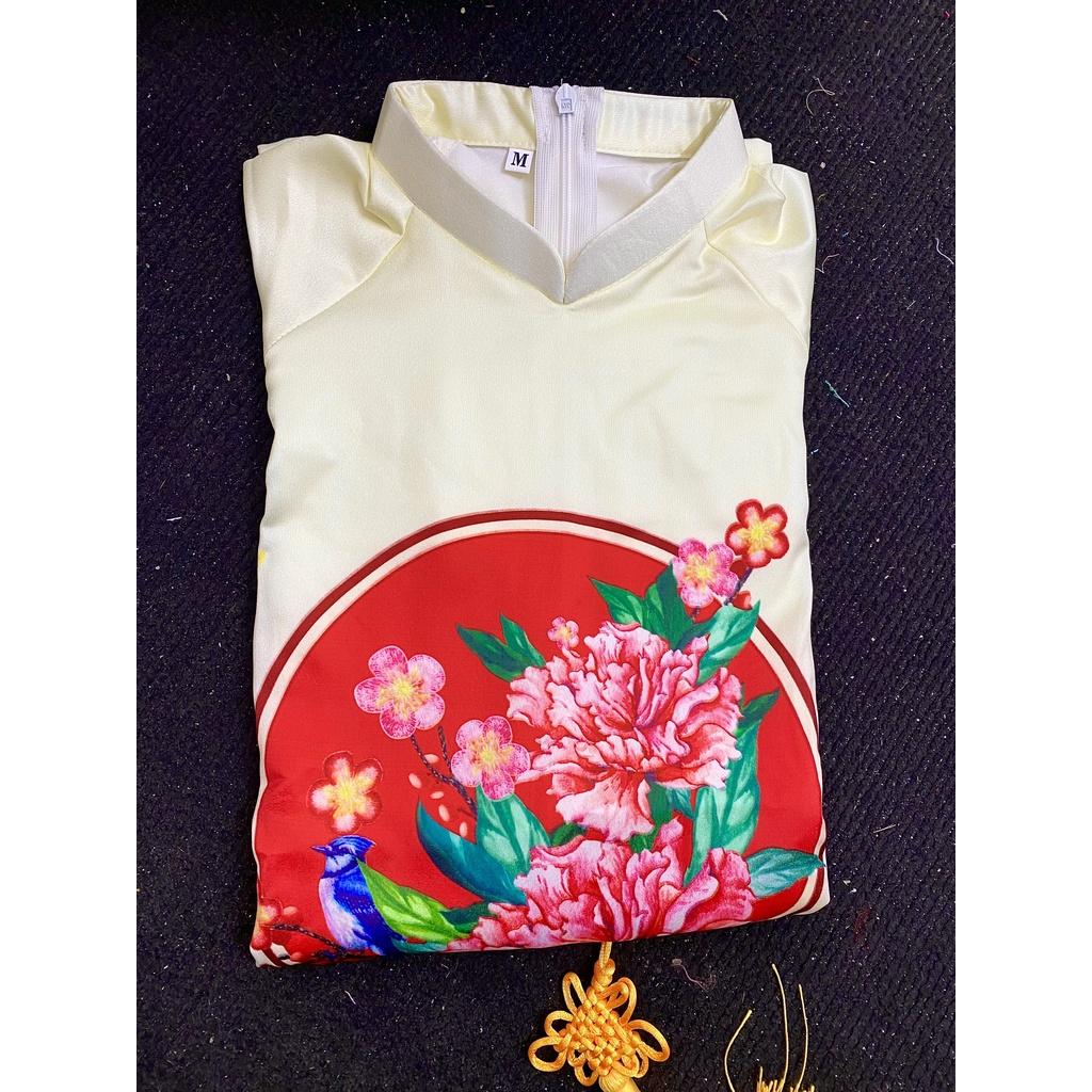 Set áo Dài Cách Tân Mẹ và Bé Áo cách tân đẹp giá rẻ