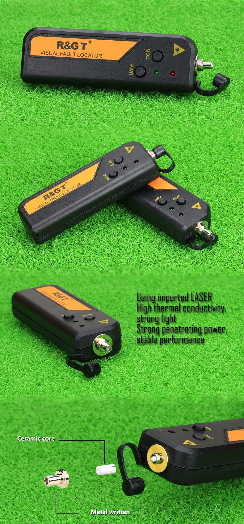 Bút Dò Lỗi Sợi Quang FTTH RGT TM-18 Công Suất 1/10/20/30mW Tia Laser Đỏ Cho Phép Đo Các Khoảng Cách Từ 5-10-20-30KM - Hàng Chính Hãng