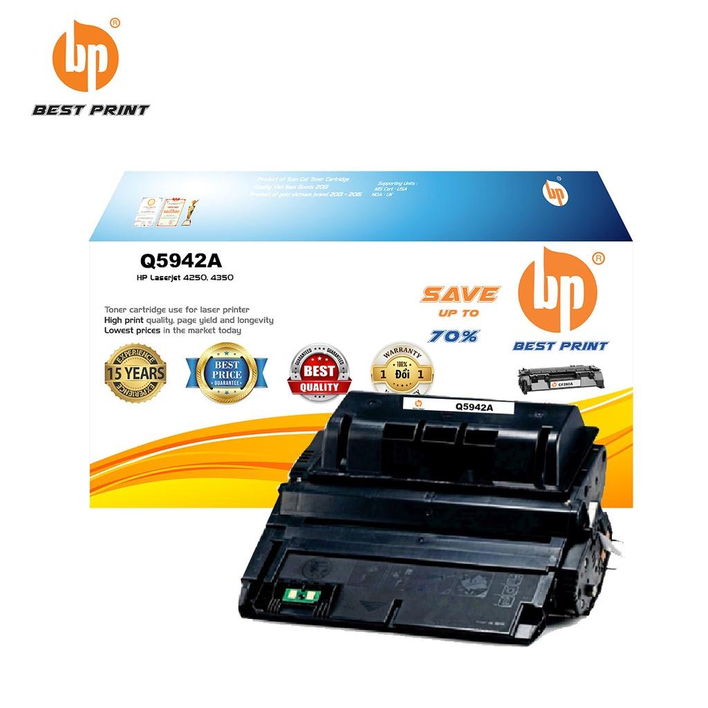 Hộp mực in BEST PRINT Q5942A dùng cho máy in HP Laserjet 4250, 4350 - HÀNG CHÍNH HÃNG