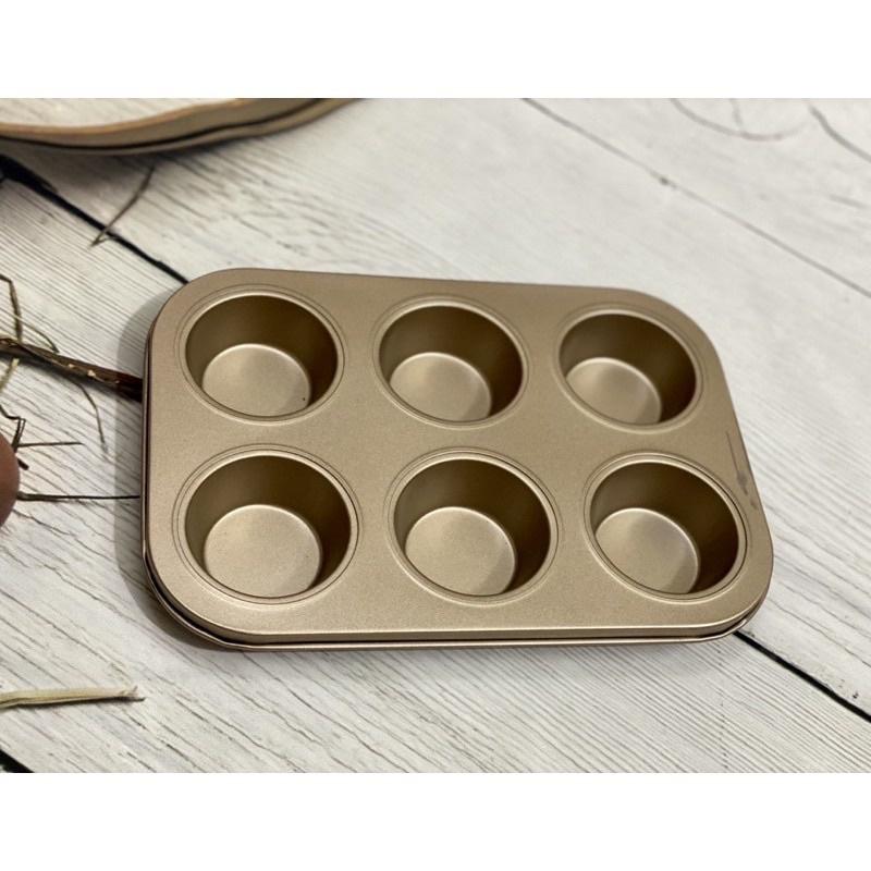 Khuôn cupcake 6 ô chống dính