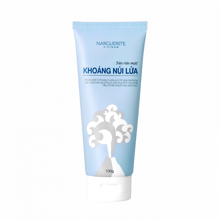 Sữa Rửa Mặt Khoáng Núi Lửa Narguerite 100g