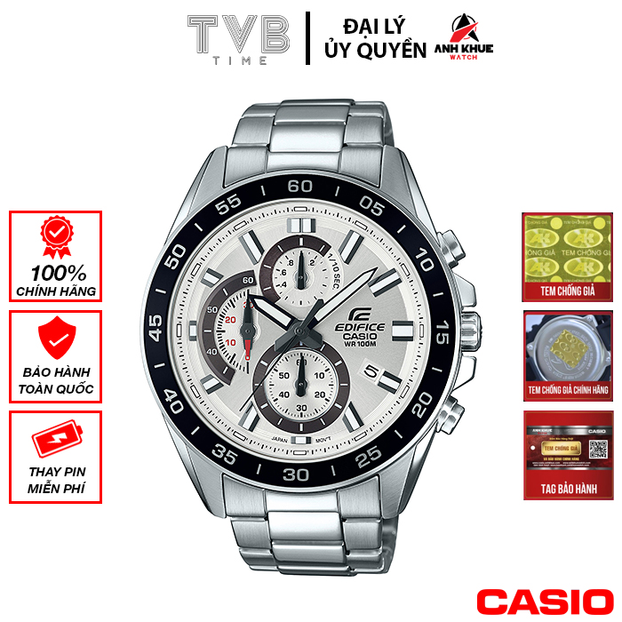 Đồng hồ nam dây kim loại Casio Edifice chính hãng EFV-550D-7AVUDF