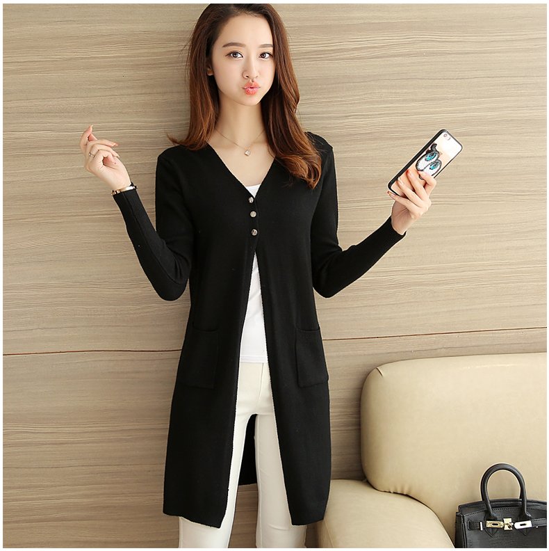 Áo khoác cardigan nữ dài tay dáng dài Dv32