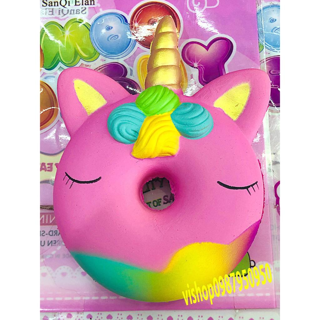 SQUISHY BÁNH TRÒN NHẮM MẮT 1 SỪNG
