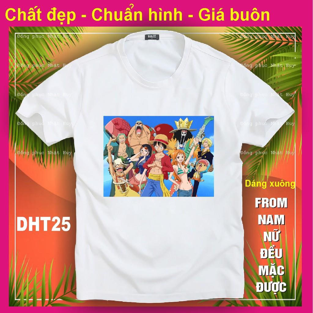 Áo thun Đảo hải tặc 25 chất đẹp One Piece,phông,in hình, bao đôi trả