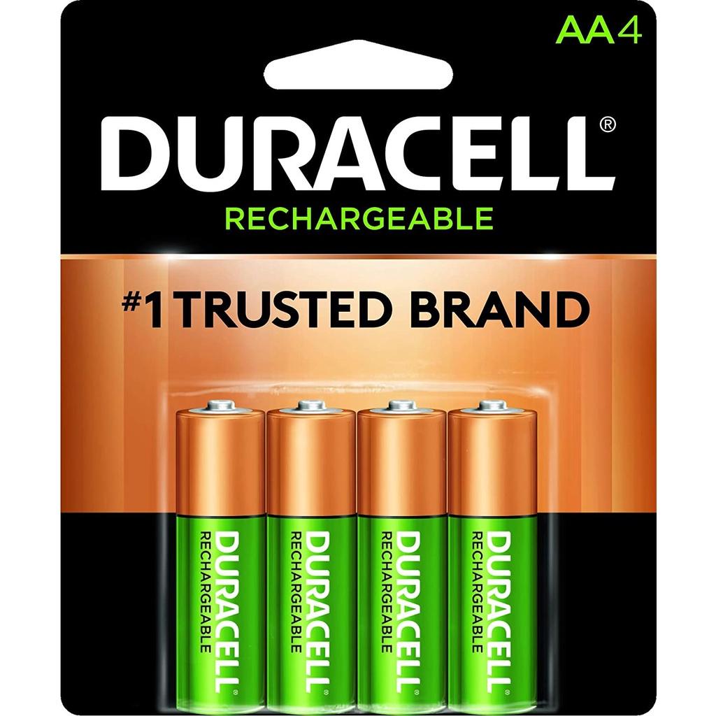 VỈ 4 PIN SẠC AA Duracell - Rechargeable AA Batteries - long lasting, all-purpose Double A battery, SẠC ĐẾN 400 LẦN