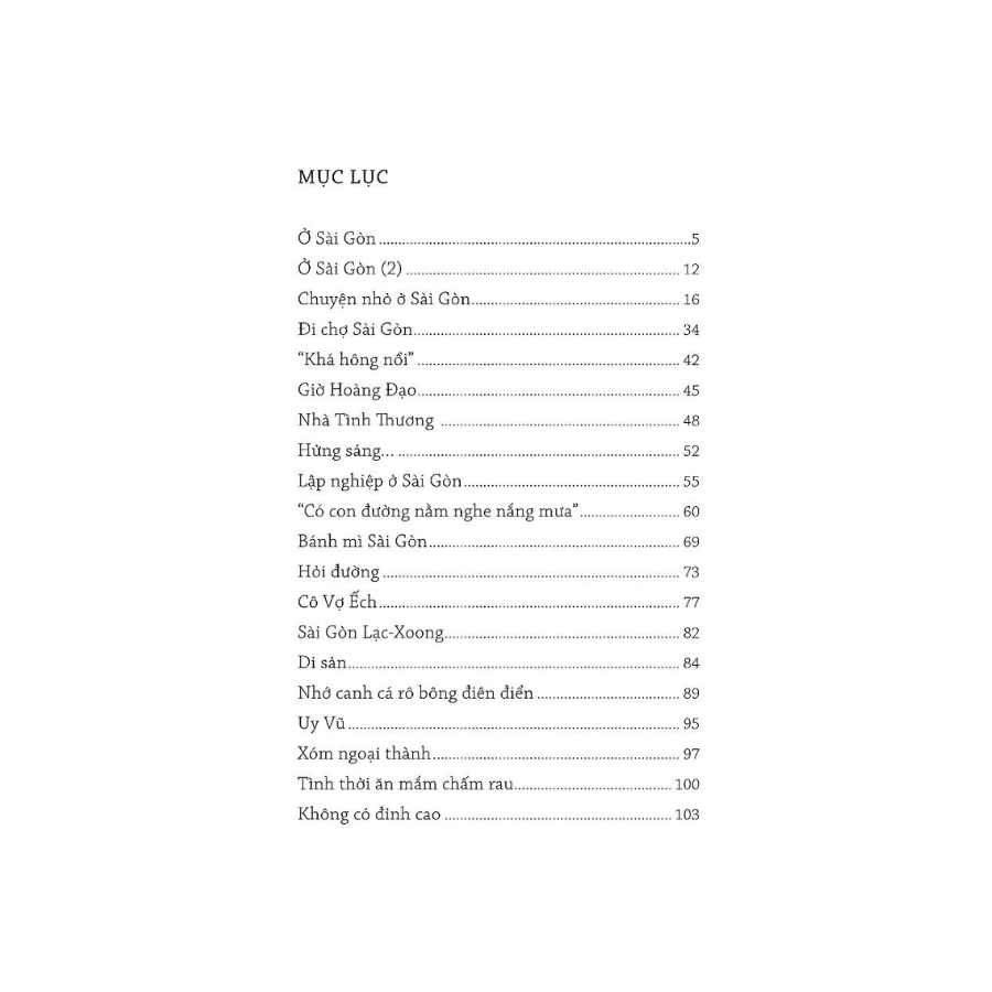 Chuyện Nhỏ Sài Gòn Bao Nhớ