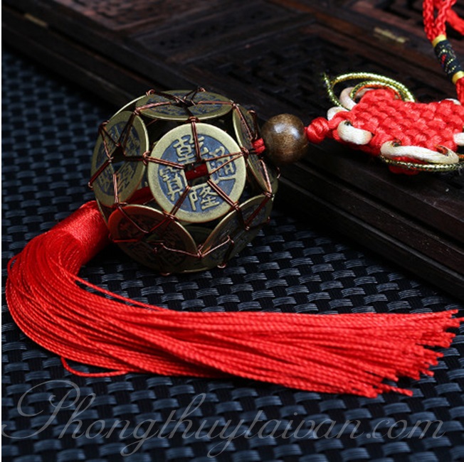 Dây xu đồng tiền Kim Tiền Bảo 38cm - chiêu tài lộc, may mắn, bình an.