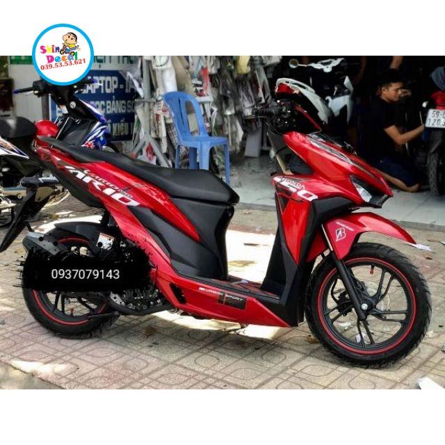 Tem rời vario 150 dán xe đỏ indo