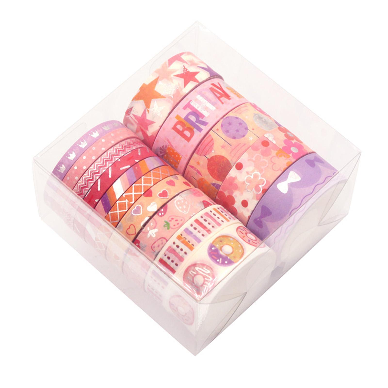 15Rolls Scrapbook Paper Washi Tape Album Craft Adhesive DIY Masking Tape